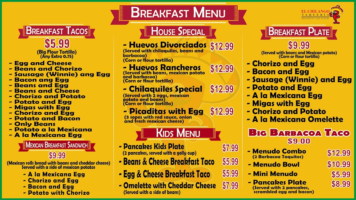 El chilango taqueria Menu - Image 3