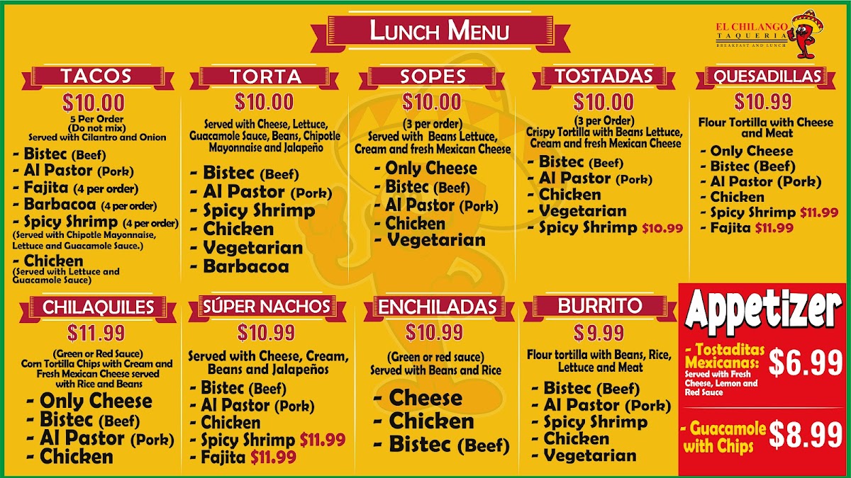 El chilango taqueria Menu - Image 4